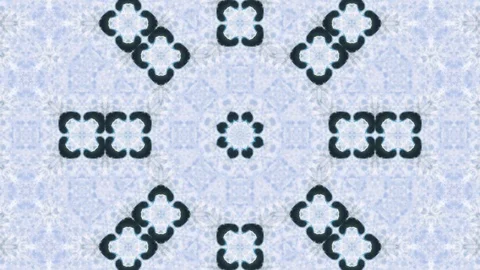 Poly Art Kaleidoscope Hypnotic Pattern Animation Footage Video stock 126264350