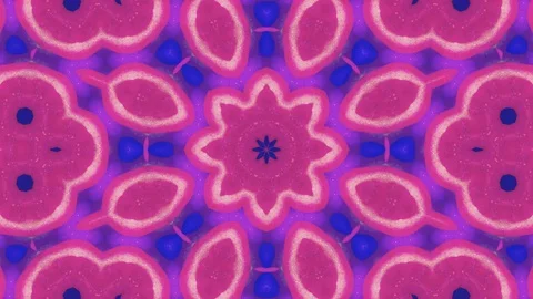 Poly Art Kaleidoscope Hypnotic Pattern Animation Footage Stock Footage 126264435