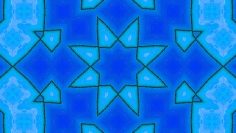 Poly Art Kaleidoscope Hypnotic Pattern Animation Footage Video stock 126264801