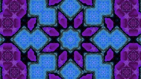 Poly Art Kaleidoscope Hypnotic Pattern Animation Footage Stock Footage 126264841