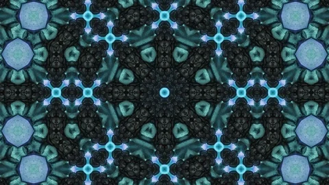 Poly Art Kaleidoscope Hypnotic Pattern Animation Footage Video stock 126264867