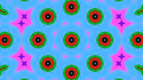 Poly Art Kaleidoscope Hypnotic Pattern Animation Footage Stock Footage 126265186
