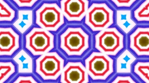 Poly Art Kaleidoscope Hypnotic Pattern Animation Footage Stock Footage 126265208