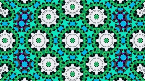 Poly Art Kaleidoscope Hypnotic Pattern Animation Footage Stock Footage 126265255