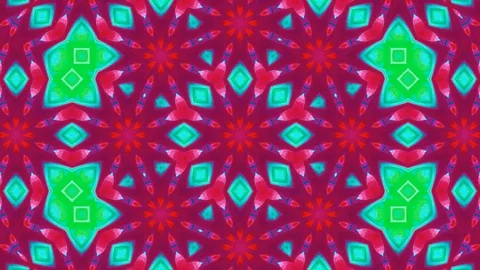 Poly Art Kaleidoscope Hypnotic Pattern Animation Footage Video stock 126265372