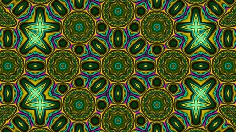Poly Art Kaleidoscope Hypnotic Pattern Animation Footage Stock Footage 126265496