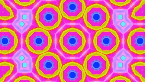 Poly Art Kaleidoscope Hypnotic Pattern Animation Footage Stock Footage 126265507