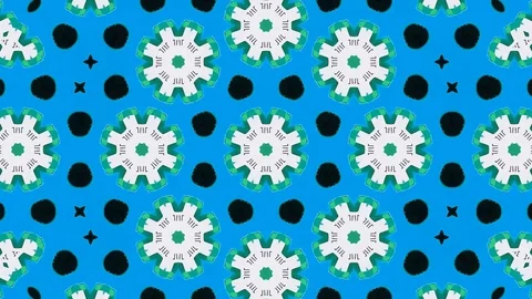 Poly Art Kaleidoscope Hypnotic Pattern Animation Footage Stock Footage 126265683