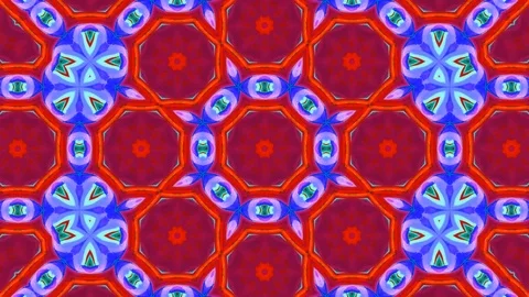 Poly Art Kaleidoscope Hypnotic Pattern Animation Footage Stock Footage 126265856
