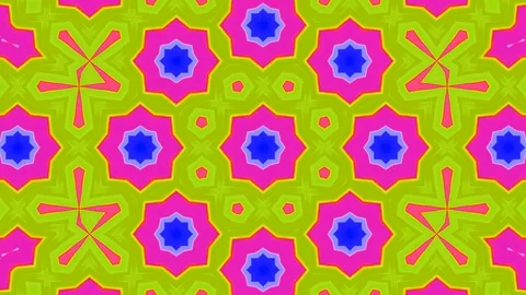 Poly Art Kaleidoscope Hypnotic Pattern Animation Footage Stock Footage 126265957