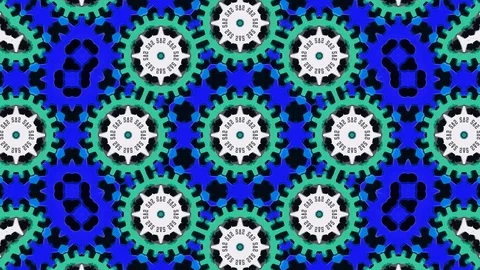 Poly Art Kaleidoscope Hypnotic Pattern Animation Footage Stock Footage 126266081