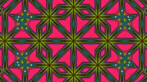 Poly Art Kaleidoscope Hypnotic Pattern Animation Footage Stock Footage 126266223