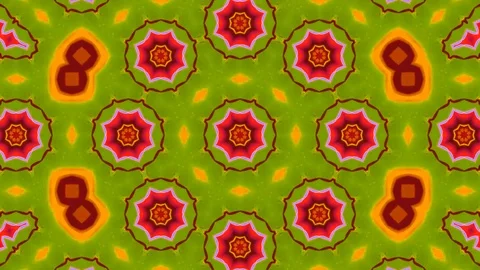 Poly Art Kaleidoscope Hypnotic Pattern Animation Footage Stock Footage 126266460
