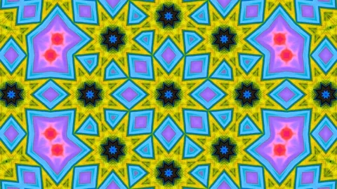 Poly Art Kaleidoscope Hypnotic Pattern Animation Footage Stock Footage 126266519