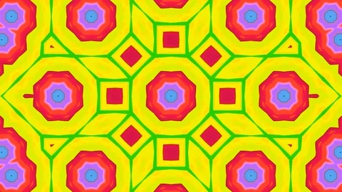 Poly Art Kaleidoscope Hypnotic Pattern Animation Footage Stock Footage 126266818