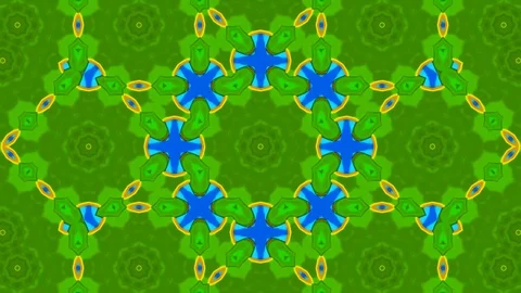 Poly Art Kaleidoscope Hypnotic Pattern Animation Footage Stock Footage 126267007