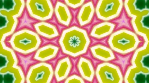 Poly Art Kaleidoscope Hypnotic Pattern Animation Footage Stock Footage 126267255