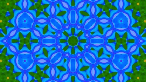 Poly Art Kaleidoscope Hypnotic Pattern Animation Footage Stock Footage 126267326