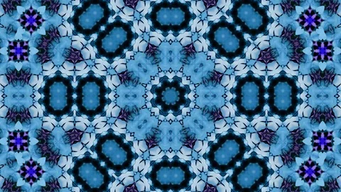 Poly Art Kaleidoscope Hypnotic Pattern Animation Footage Stock Footage 126267391