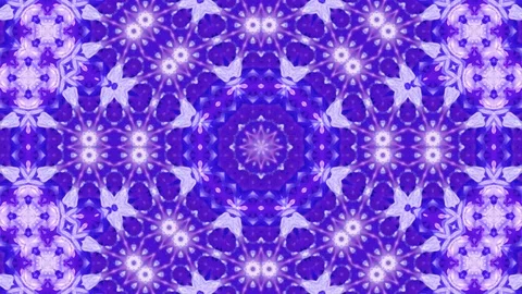 Poly Art Kaleidoscope Hypnotic Pattern Animation Footage Stock Footage 126267659