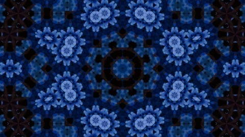 Poly Art Kaleidoscope Hypnotic Pattern Animation Footage Stock Footage 126268087