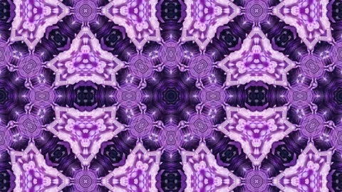Poly Art Kaleidoscope Hypnotic Pattern Animation Footage Stock Footage 126268430