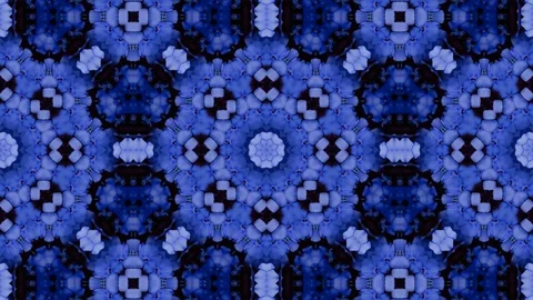 Poly Art Kaleidoscope Hypnotic Pattern Animation Footage Stock Footage 126268472