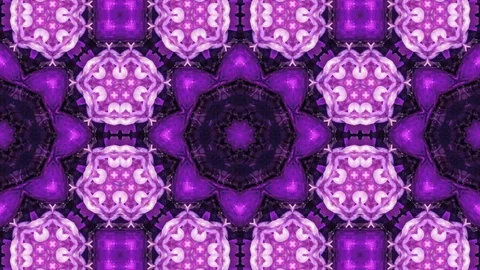 Poly Art Kaleidoscope Hypnotic Pattern Animation Footage Stock Footage 126268607