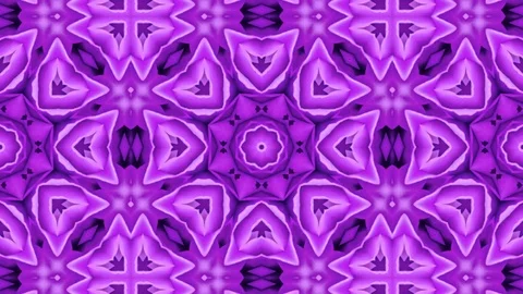 Poly Art Kaleidoscope Hypnotic Pattern Animation Footage Video stock 126268723
