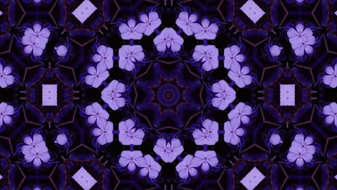 Poly Art Kaleidoscope Hypnotic Pattern Animation Footage Video stock 126269454