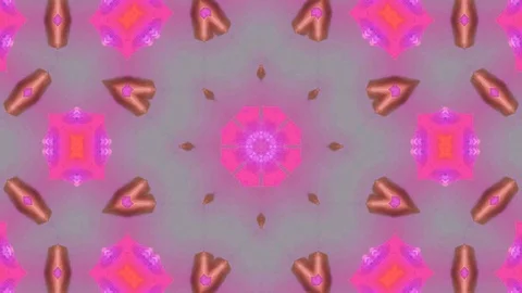 Poly Art Kaleidoscope Hypnotic Pattern Animation Footage Stock Footage 126269642