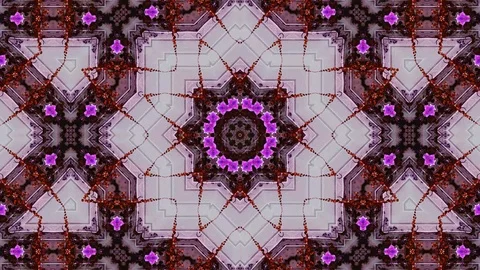 Poly Art Kaleidoscope Hypnotic Pattern Animation Footage Stock Footage 126269731