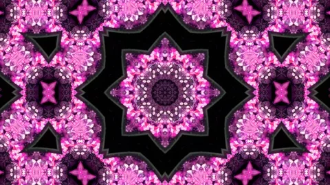 Poly Art Kaleidoscope Hypnotic Pattern Animation Footage Stock Footage 126269944