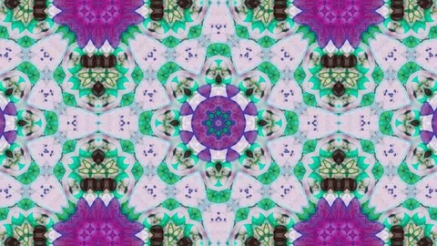 Poly Art Kaleidoscope Hypnotic Pattern Animation Footage Stock Footage 126270125