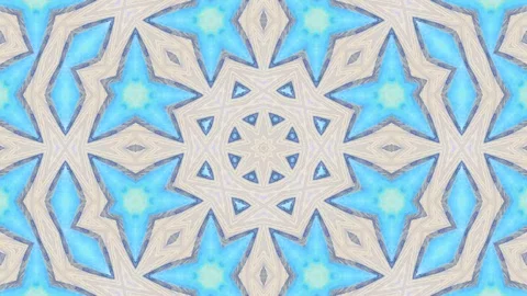 Poly Art Kaleidoscope Hypnotic Pattern Animation Footage Video stock 126271211