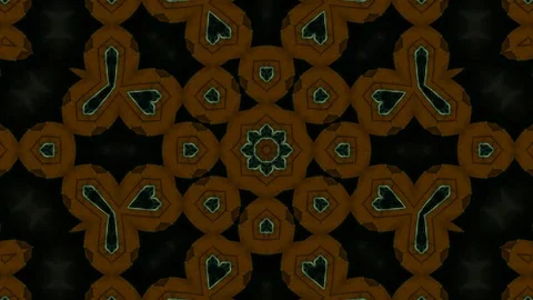Poly Art Kaleidoscope Hypnotic Pattern Animation Footage Stock Footage 126273084