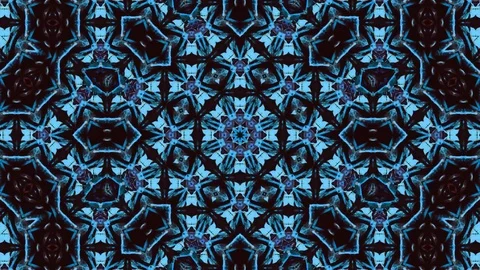 Poly Art Kaleidoscope Hypnotic Pattern Animation Footage Stock Footage 126273207
