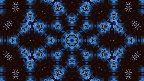 Poly Art Kaleidoscope Hypnotic Pattern Animation Footage Stock Footage 126273925