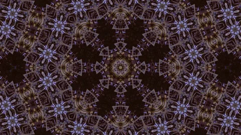 Poly Art Kaleidoscope Hypnotic Pattern Animation Footage Stock Footage 126275366