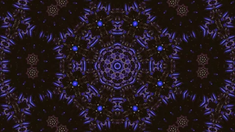 Poly Art Kaleidoscope Hypnotic Pattern Animation Footage Video stock 126276996