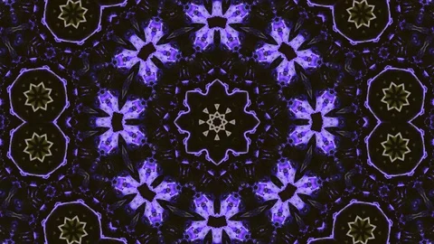 Poly Art Kaleidoscope Hypnotic Pattern Animation Footage Stock Footage 126278071