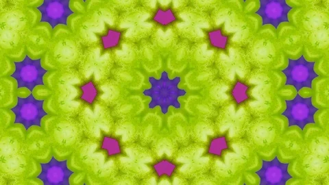 Poly Art Kaleidoscope Hypnotic Pattern Animation Footage Stock Footage 126278464