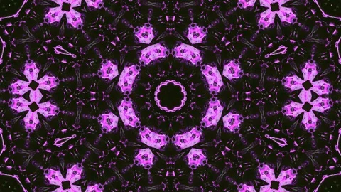 Poly Art Kaleidoscope Hypnotic Pattern Animation Footage Stock Footage 126279727