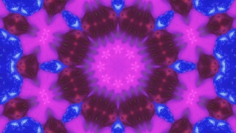 Poly Art Kaleidoscope Hypnotic Pattern Animation Footage Stock Footage 126280021