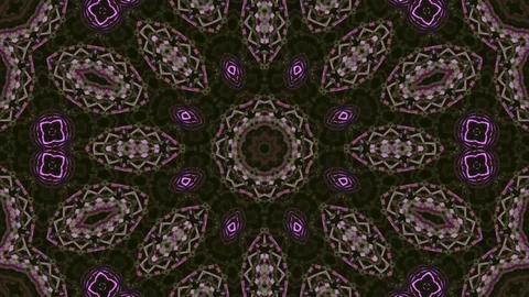 Poly Art Kaleidoscope Hypnotic Pattern Animation Footage Stock Footage 126280766