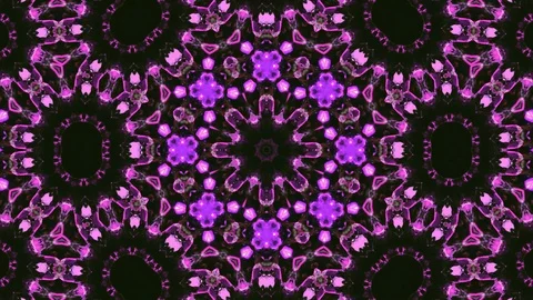 Poly Art Kaleidoscope Hypnotic Pattern Animation Footage Stock Footage 126280849