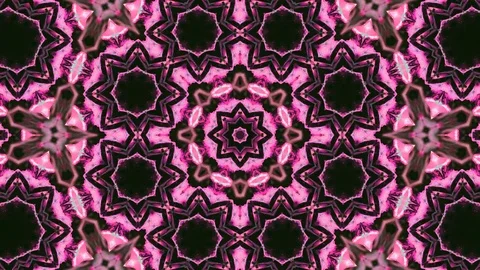 Poly Art Kaleidoscope Hypnotic Pattern Animation Footage Stock Footage 126281009