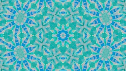 Poly Art Kaleidoscope Hypnotic Pattern Animation Footage Video stock 126281489