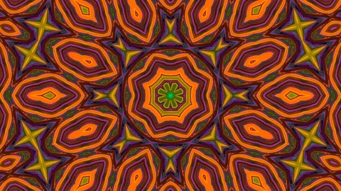 Poly Art Kaleidoscope Hypnotic Pattern Animation Footage Stock Footage 126281689