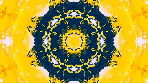Poly Art Kaleidoscope Hypnotic Pattern Animation Footage Stock Footage 126686749